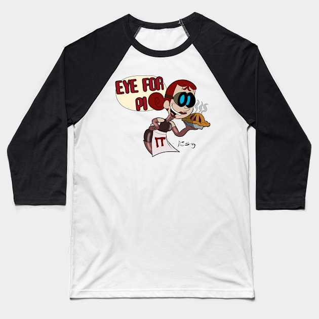 Eye for Pi Baseball T-Shirt by D.J. Berry